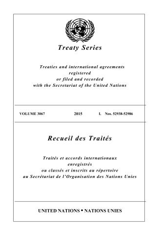 Treaty Series 3067