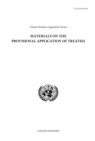 Materials on the Provisional Application of Treaties