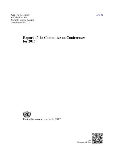 Report of the Committee on Conferences for 2017