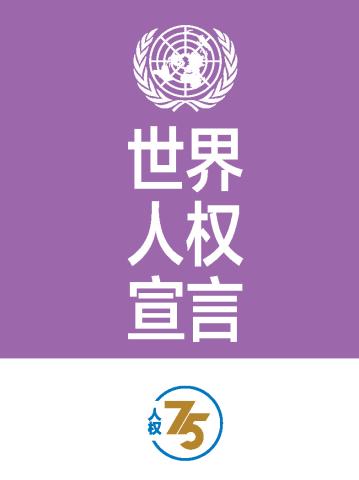 Universal Declaration of Human Rights (75th Anniversary Edition) (Chinese language)