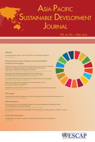 Asia-Pacific Sustainable Development Journal 2023, Issue No. 1