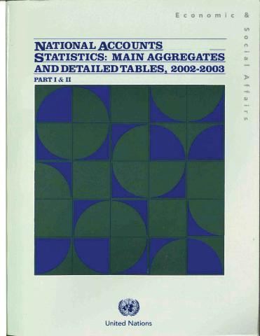 National Accounts Statistics: Main Aggregates and Detailed Tables 2002-2003